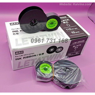 Cuộn mực đen LM-IR50B (12mm, 110m/ cuộn) hàng chính hãng MAX JAPAN