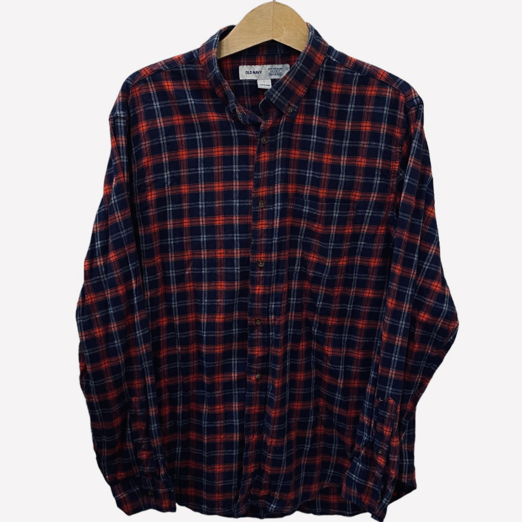 Áo Sơ Mi Sọc Fannel Mỹ 2Hand, Áo Sơ Mi Tay Dài USA Secondhand Unisex Nam Nữ 100% Cotton