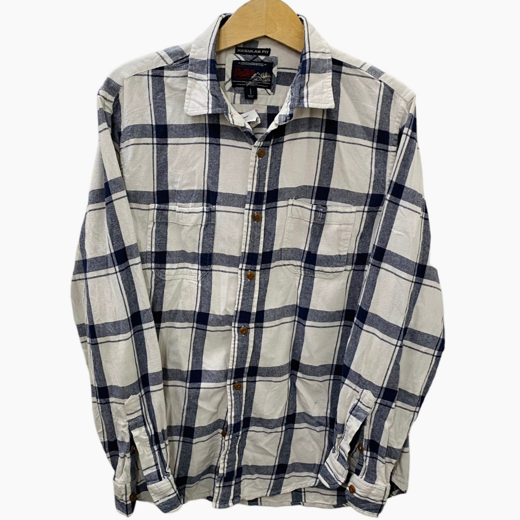 Áo Sơ Mi Sọc Fannel Mỹ 2Hand, Áo Sơ Mi Tay Dài USA Secondhand Unisex Nam Nữ 100% Cotton