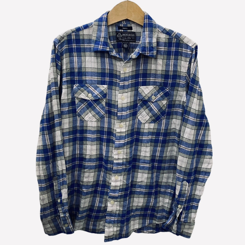 Áo Sơ Mi Sọc Fannel Mỹ 2Hand, Áo Sơ Mi Tay Dài USA Secondhand Unisex Nam Nữ 100% Cotton