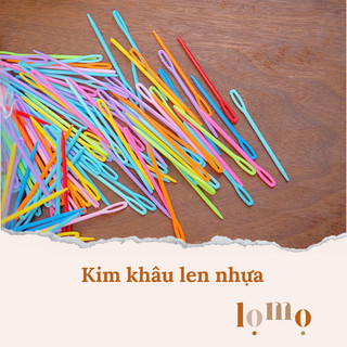 Kim khâu len nhựa màu sắc