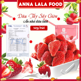 [SẴN] Đào sấy dâu tây sấy giòn trái cây sấy khô gói 30g