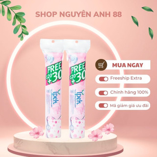 Bông tẩy trang Ipek Thổ Nhĩ Kỳ mẫu mới 🔥𝐍𝐄𝐖🔥 tẩy sạch bụi bẩn mềm dịu cho da 80 miếng và 150 miếng