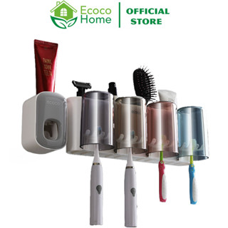  Bộ Nhả Kem Đánh Răng ECOCO  Kèm Nhả Kem Đơn Tặng Kèm Miếng Dán 