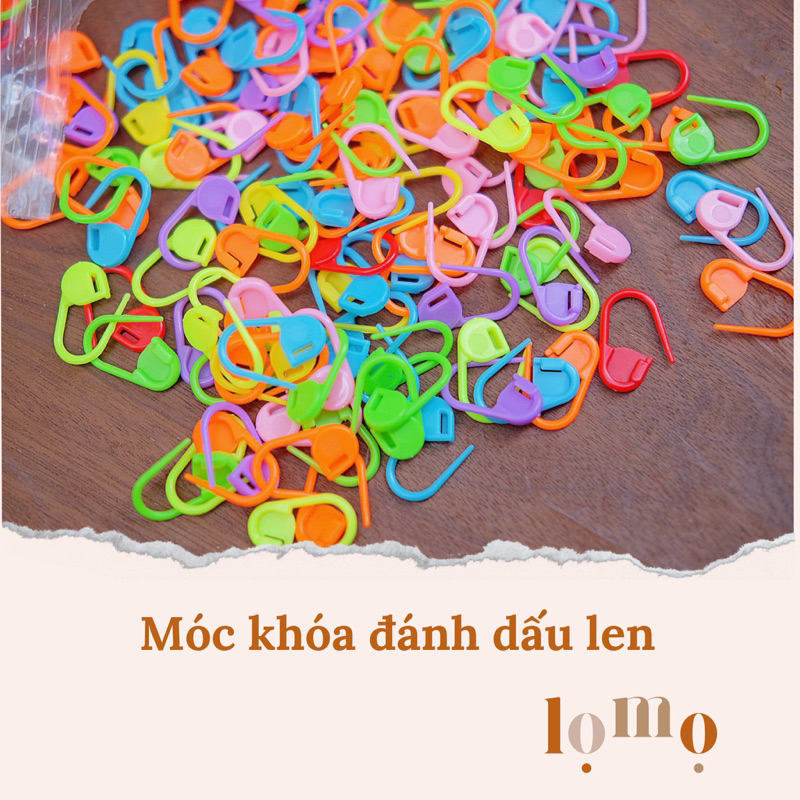 Móc khóa đánh dấu len ( 10 cái )