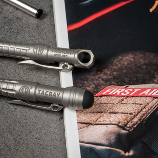 Bút Titanium Tacray Stylus mini pen (Đầu bút cảm ứng với điện thoại)