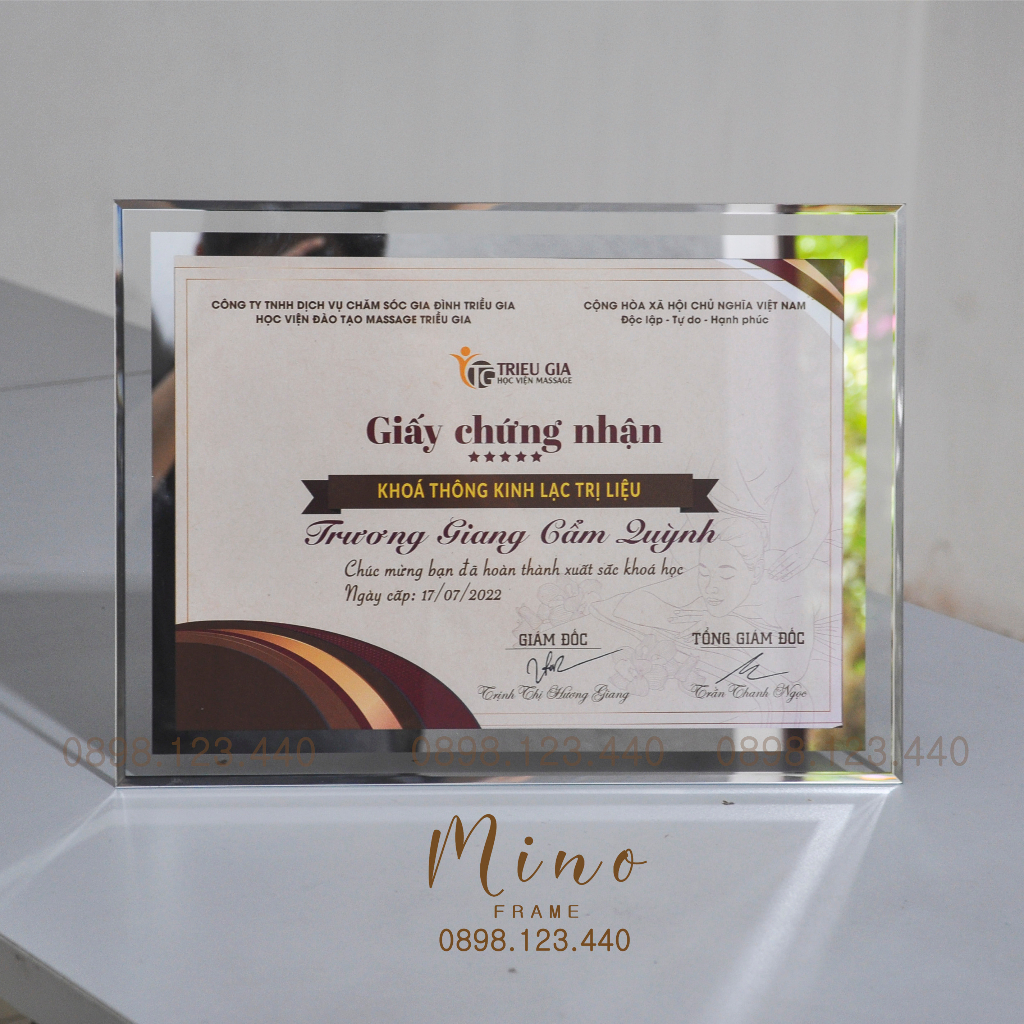 Khung Ảnh Bằng Khen A5, A4, 10inch Mino Frame