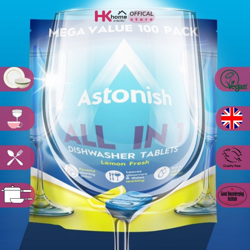 Viên rửa bát cho máy Astonish all in one C2171