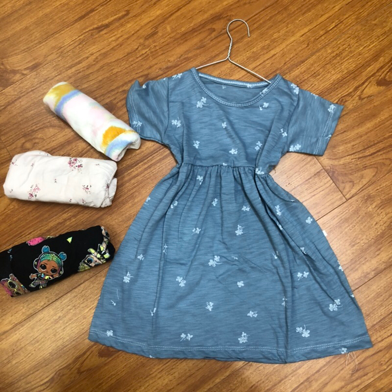 Thanh lý váy cotton bé gái lẻ size