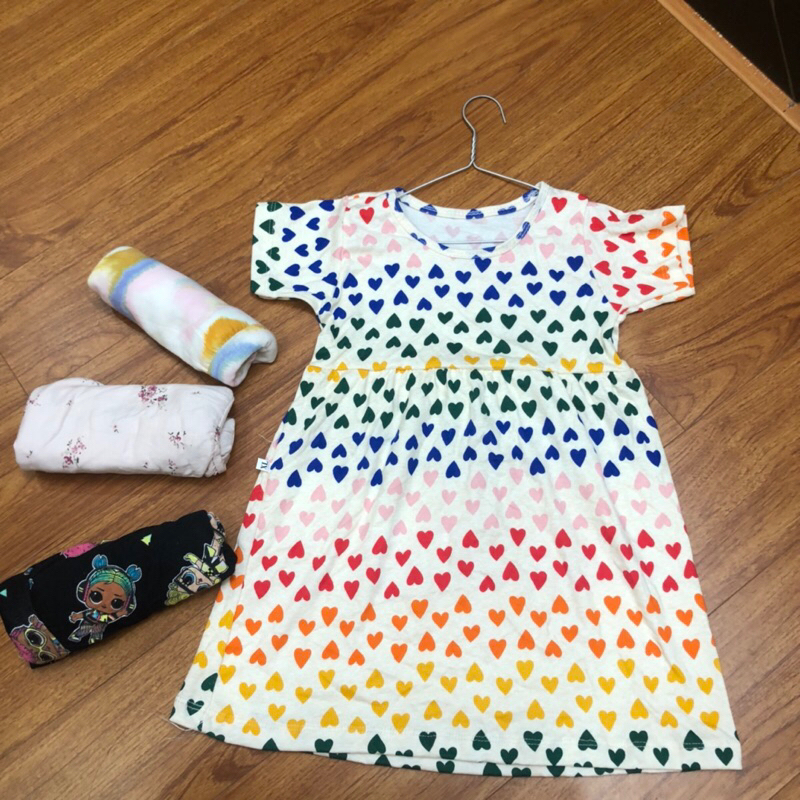 Thanh lý váy cotton bé gái lẻ size