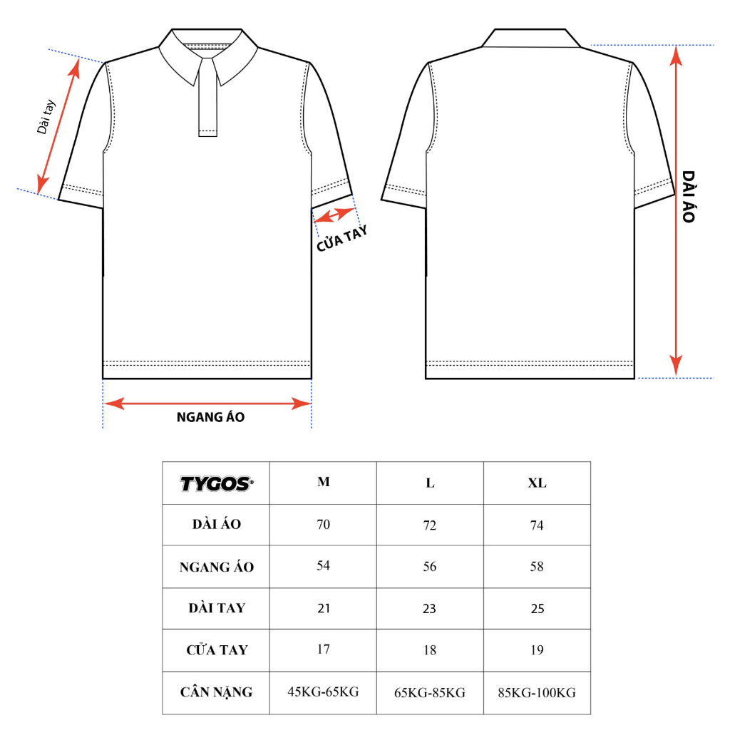 ÁO POLO TYGOS 186