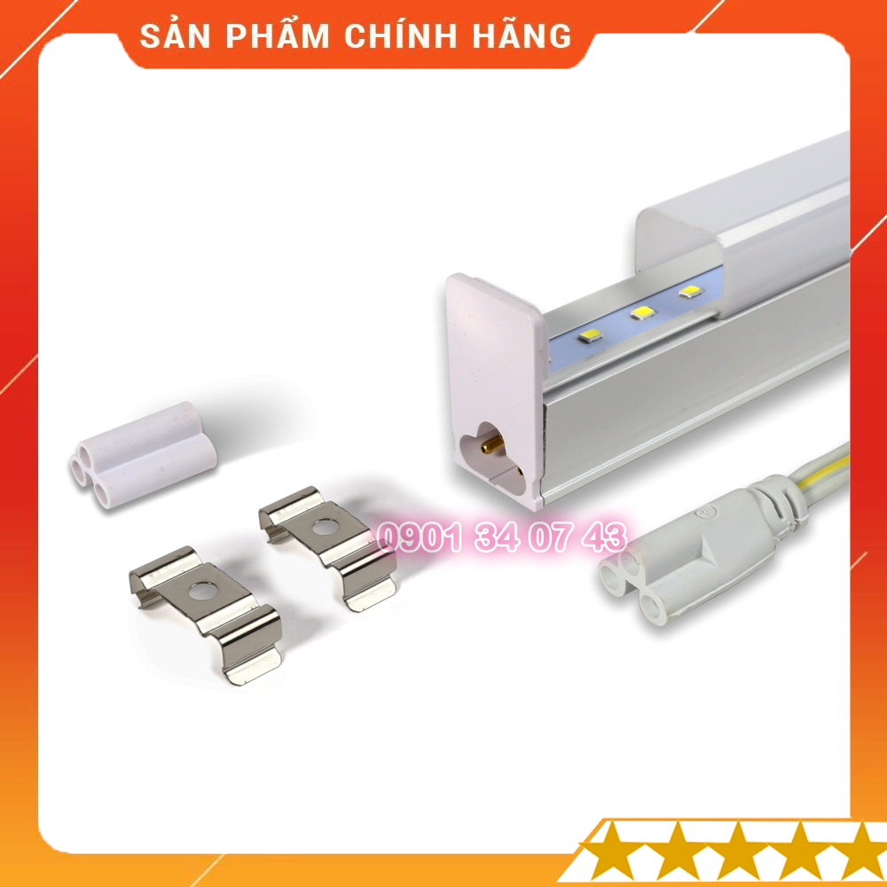 Chân đế đèn cho tuýp led màu T4, T5 liền máng