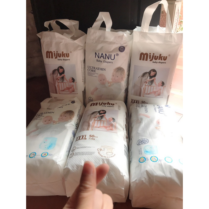 Combo 100 miếng bỉm quần mijuku M /L / XL XXL /XXXL/ 50/ 100c