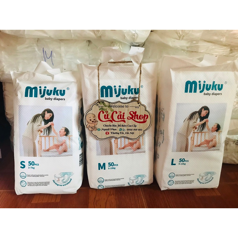 Combo 100 miếng bỉm quần mijuku M /L / XL XXL /XXXL/ 50/ 100c