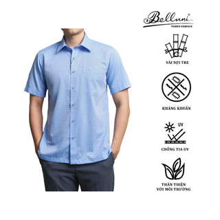 Áo sơ mi nam ngắn tay BELLUNI vải sợi tre chống nhăn - ABN.BP.BE.233.B6