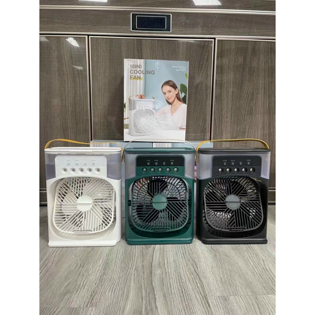 Quạt Điều Hòa Hơi Nước Mini, Quạt Phun Sương Mini Để Bàn 3 Chế Độ Phun Sương Bình Chứa Nước 600ML
