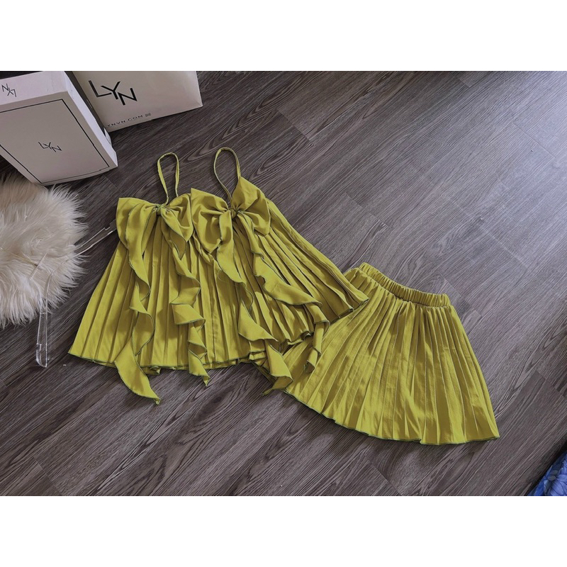 SET ÁO HAI DÂY DẬP LI KÈM QUẦN ĐÙI CAO CẤP