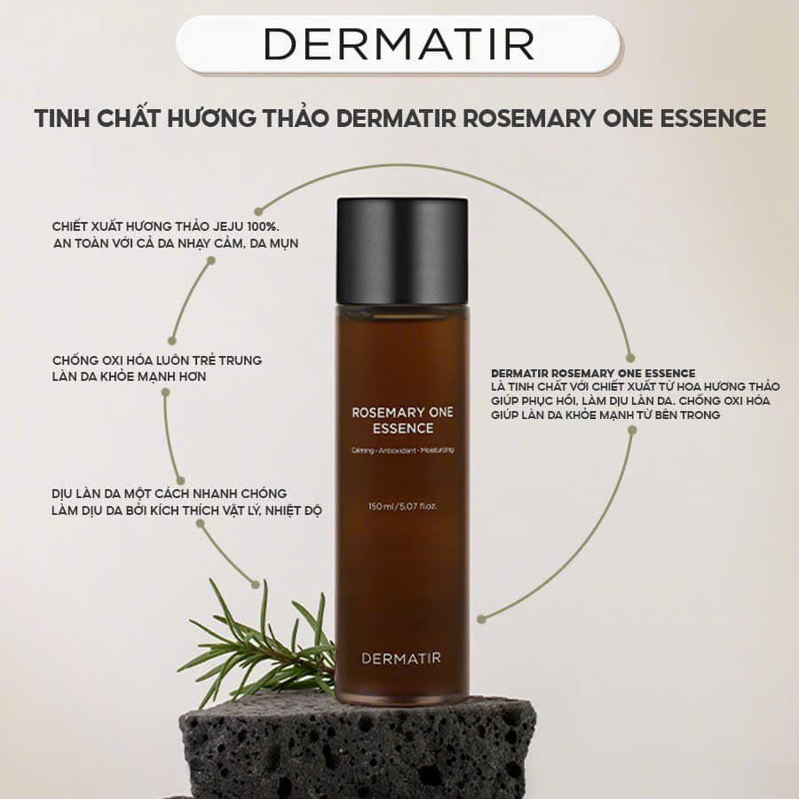 Tinh chất hương thảo DERMATIR ROSEMARY ONE ESSENCE da ầm mịn, phụ hồi, làm dịu - Vamima