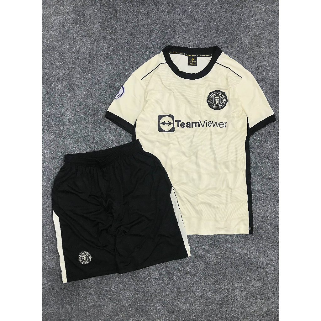 Đồ Bóng Đá MU VÀNG NHẠT bản Fan Editions 2023