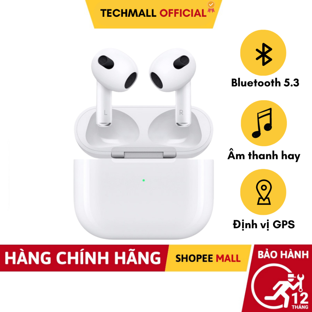 Tai Nghe Bluetooth Không Dây AP3 Âm To Mic Rõ Pin Trâu Cảm Ứng Chạm Định Vị Đổi Tên- TECHMALL.Official