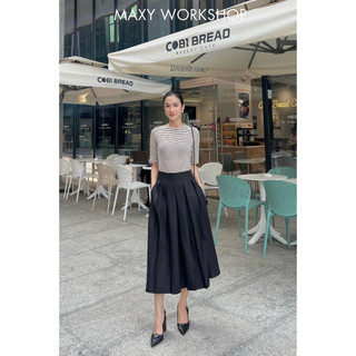 Áo thun form ôm dáng siêu xinh Knitted Basic Tee Stripped Maxy Workshop