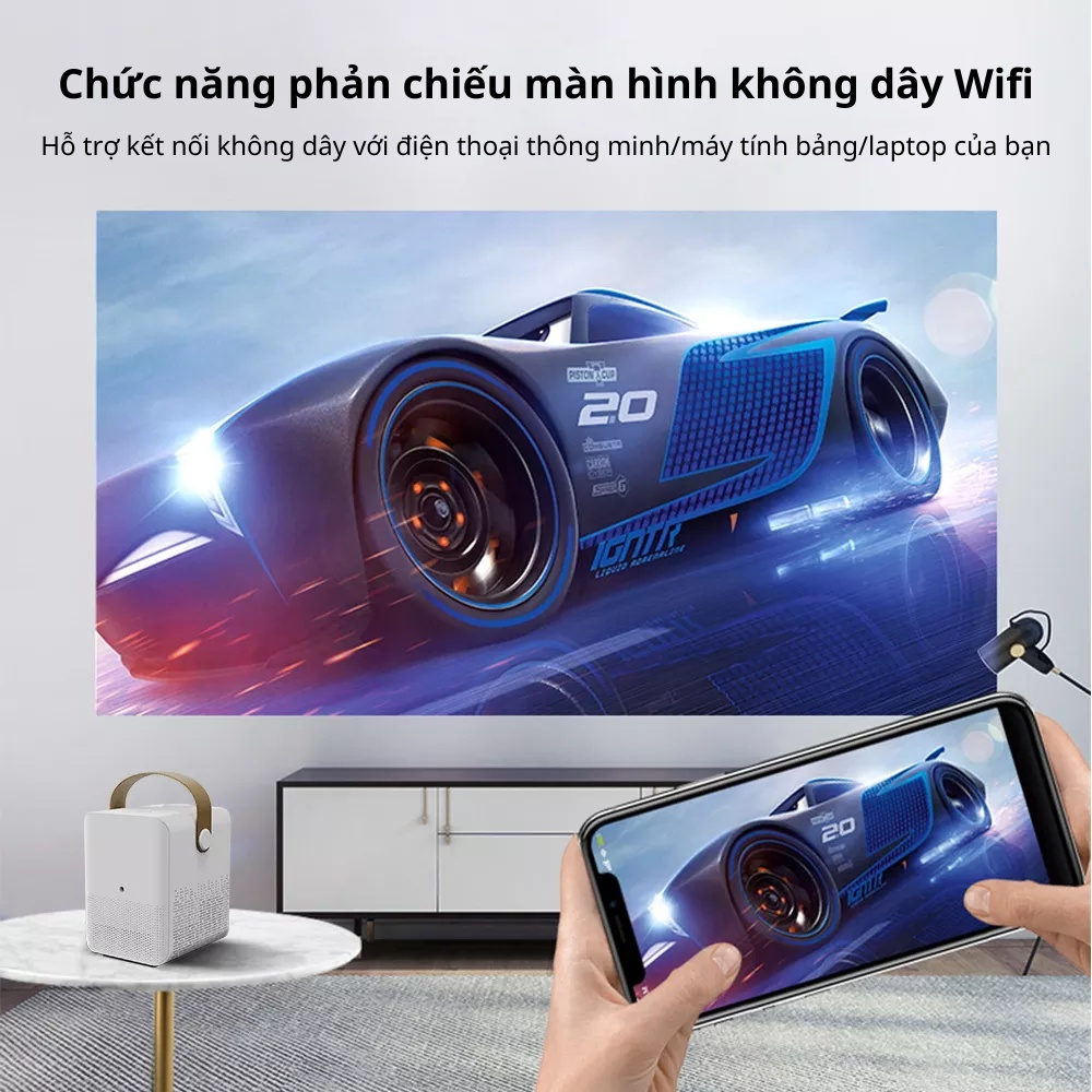 Máy Chiếu Mini Siêu Nét KAW K550 Plus Siêu Rẻ, Full Hd, Kết NốI Máy Tính, Điện Thoại, Bảo hành 12 tháng lỗi 1 đổi 1