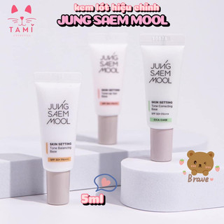  Kem Lót Mini Kiềm Dầu Nâng Tone Jung Saem Mool Skin Setting 5ml 