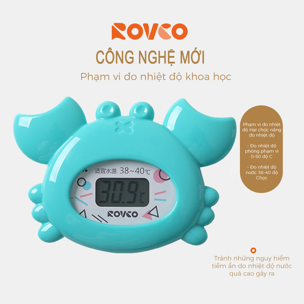 Nhiệt Kế ROVCO RK-X1022 Đo Nước Tắm Cho Bé