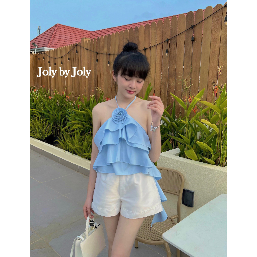 Flower Top Áo Yếm Hở Lưng Kèm Nơ Cổ Siêu Hot Hit