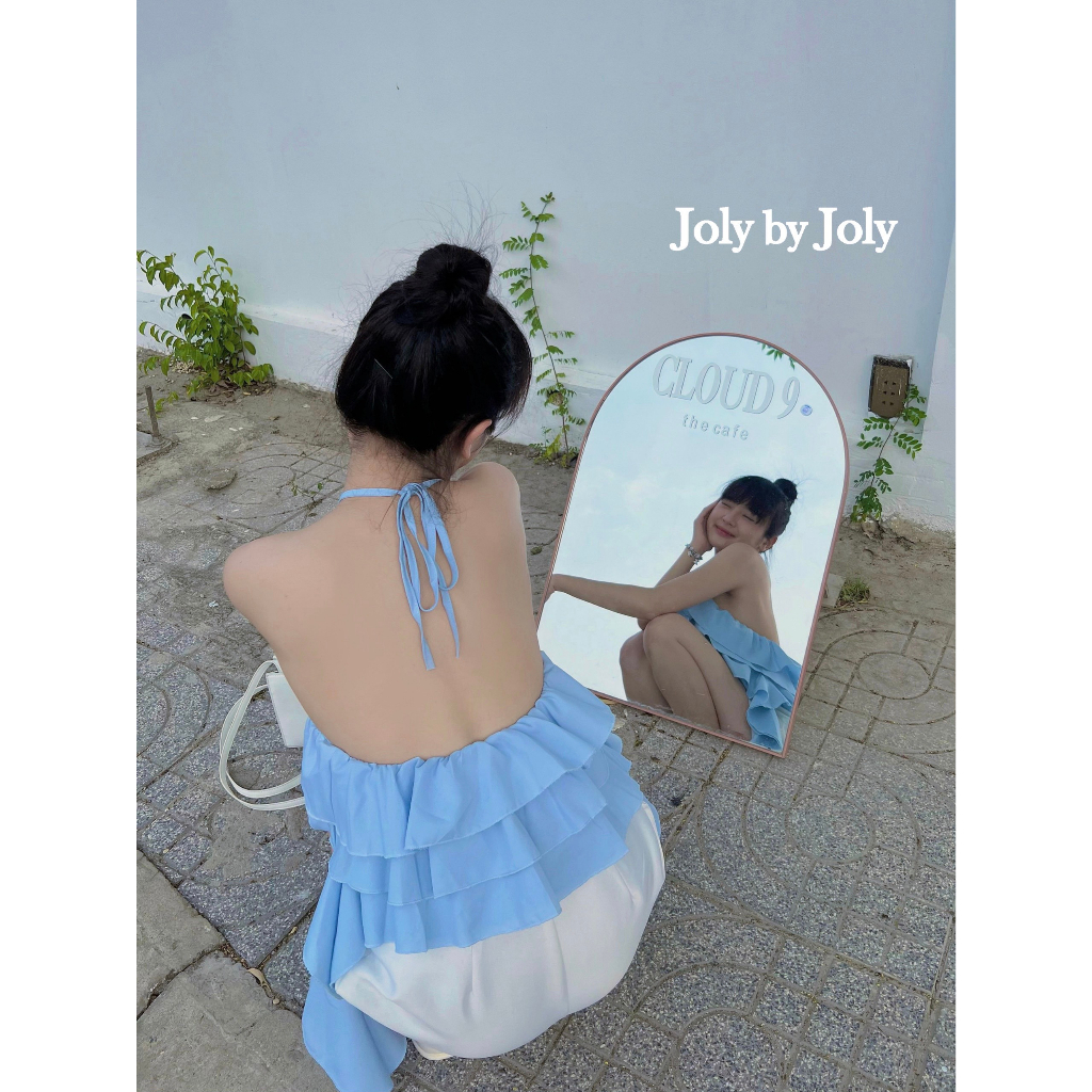 Flower Top Áo Yếm Hở Lưng Kèm Nơ Cổ Siêu Hot Hit