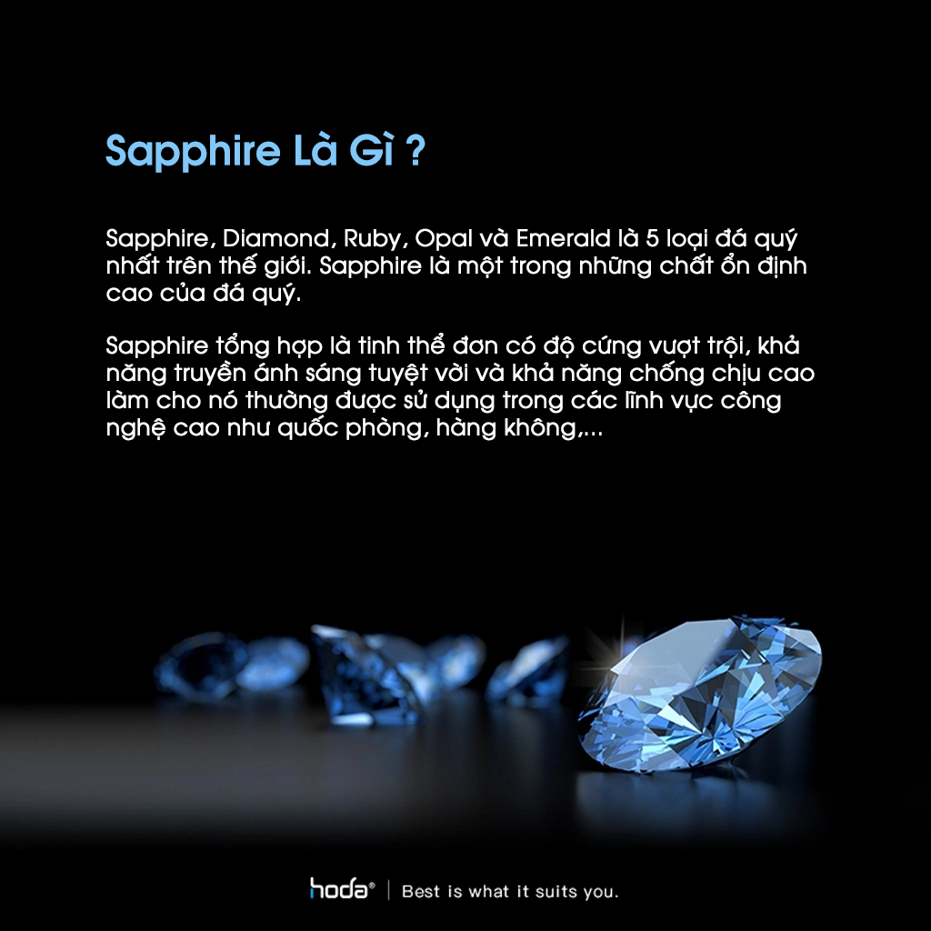 Cường lực bảo vệ lens camera HODA bằng Sapphire nguyên khối chống trầy xước có trợ dán cho iPhone 14 Pro/14 Pro Max