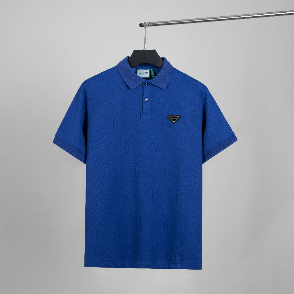 Áo Polo The Bad God Triangle Pattern Blue