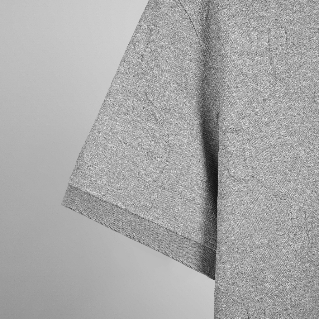 Áo Polo The Bad God Triangle Pattern Grey