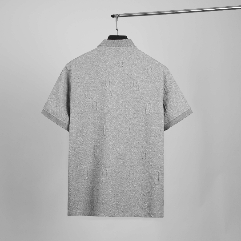 Áo Polo The Bad God Triangle Pattern Grey