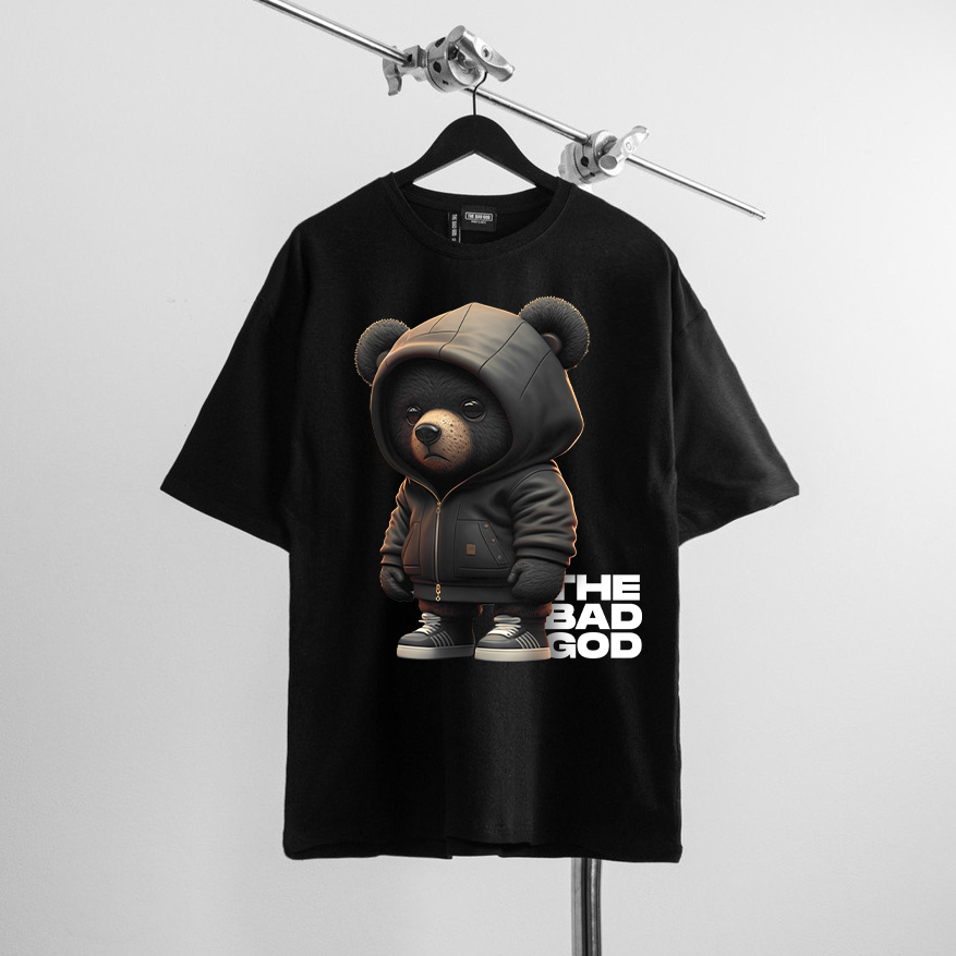 Áo thun boxy The Bad God The Emo Bear