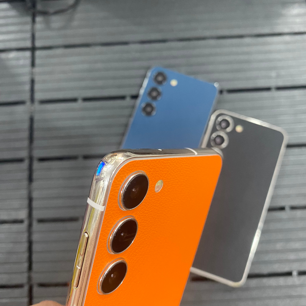 Miếng dán mặt lưng vân da 3M cao cấp. Skin dành cho sam sung S10/S20/S21/S22/S23