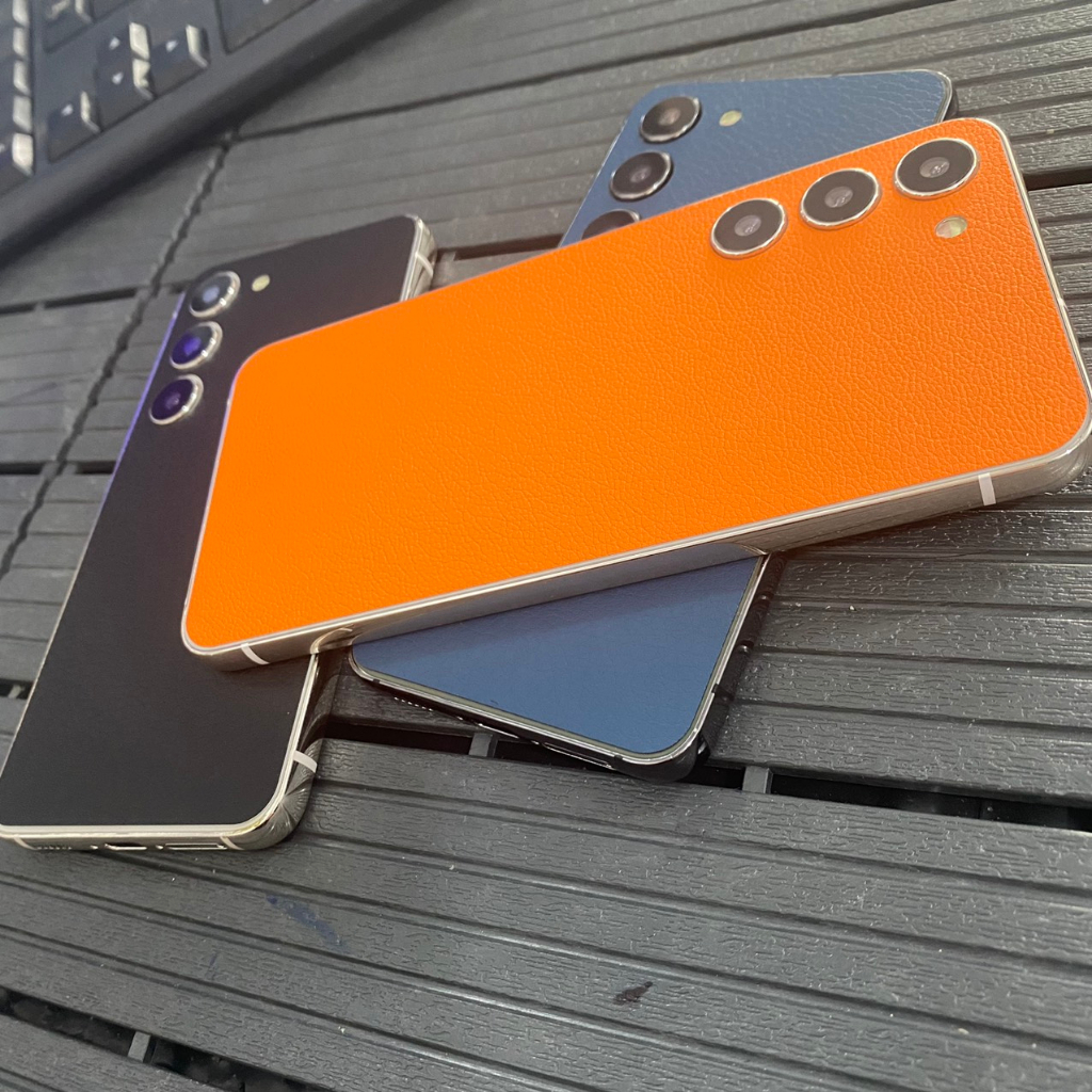 Miếng dán mặt lưng vân da 3M cao cấp. Skin dành cho sam sung S10/S20/S21/S22/S23