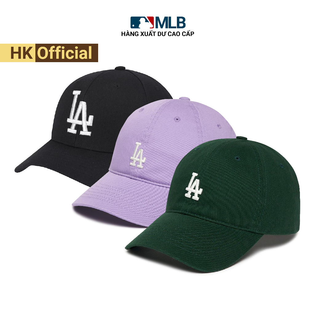 Mũ lưỡi trai MLB Rookie BallCap thêu logo LA nam nữ hàng xuất dư cao cấp phong cách Hàn Quốc - HK Official