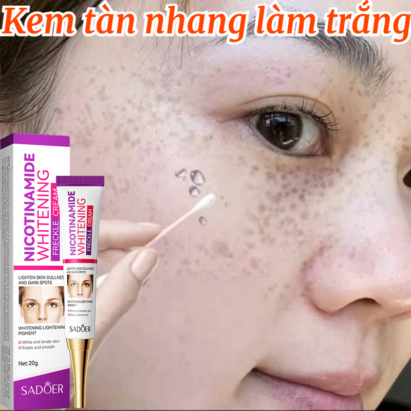 Kem nám tàn nhang làm trắng da 20g Nicotinamid làm trắng Dưỡng ẩm làm săn chắc làm mờ vết thâm Làm sáng màu da