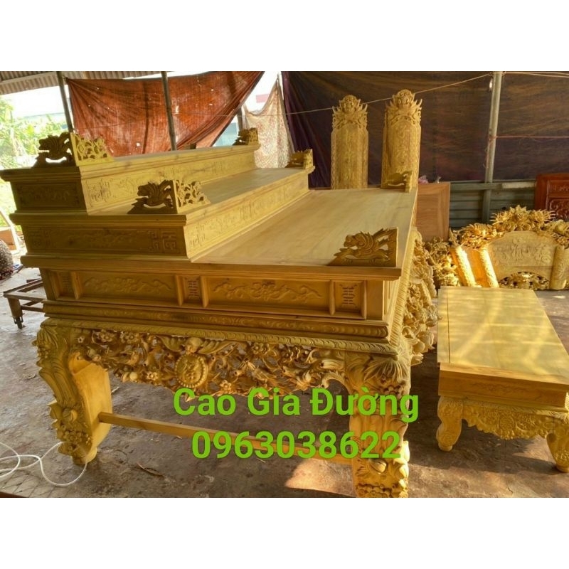 Sập Thờ Gỗ Mít Ta 197-217 chân 16 - 24