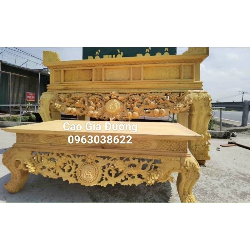 Sập Thờ Gỗ Mít Ta 197-217 chân 16 - 24