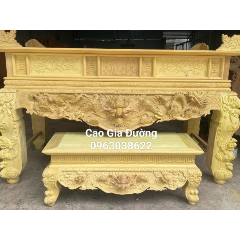 Sập Thờ Gỗ Mít Ta 197-217 chân 16 - 24