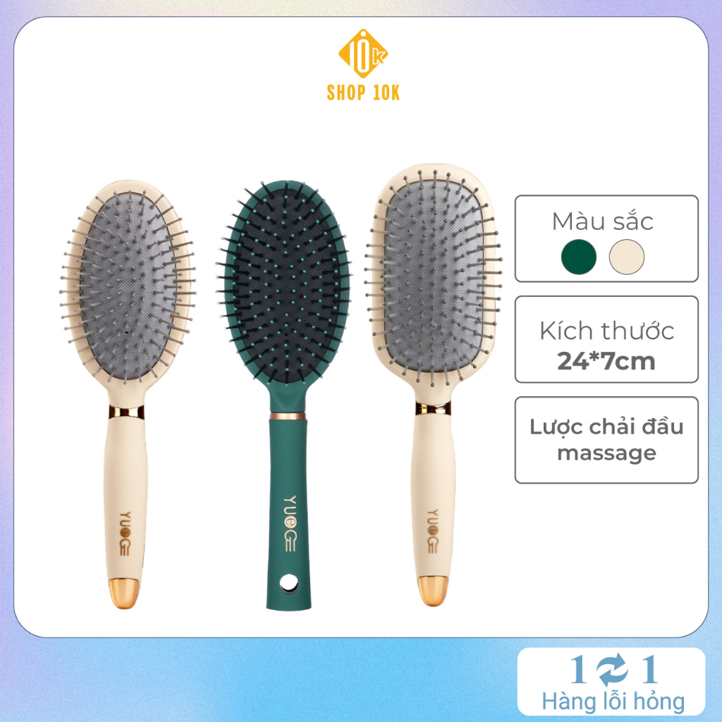 Lược chải đầu, gỡ rối tóc dài, làm mượt tóc, massage da đầu giảm stress - SP005290