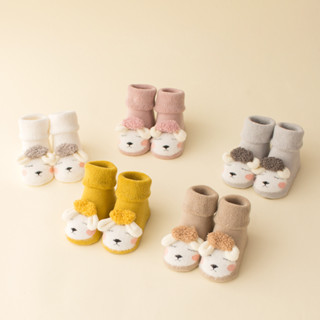 [SET 6 CHIẾC] Tất Vớ Cotton Mềm Mại Chống Trượt Họa Tiết Xinh Xắn Dành Cho Các Bé