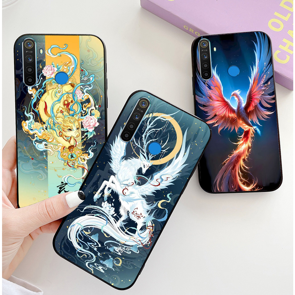 Ốp lưng oppo realme 5 / realme 5 pro / realme c3 / realme 5s in hình con giáp thân dậu tuất hợi