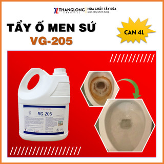 vệ sinh gạch men bồn cầu chậu sứ ố vàng bẩn ,tẩy ron gạch can 4lit VG205