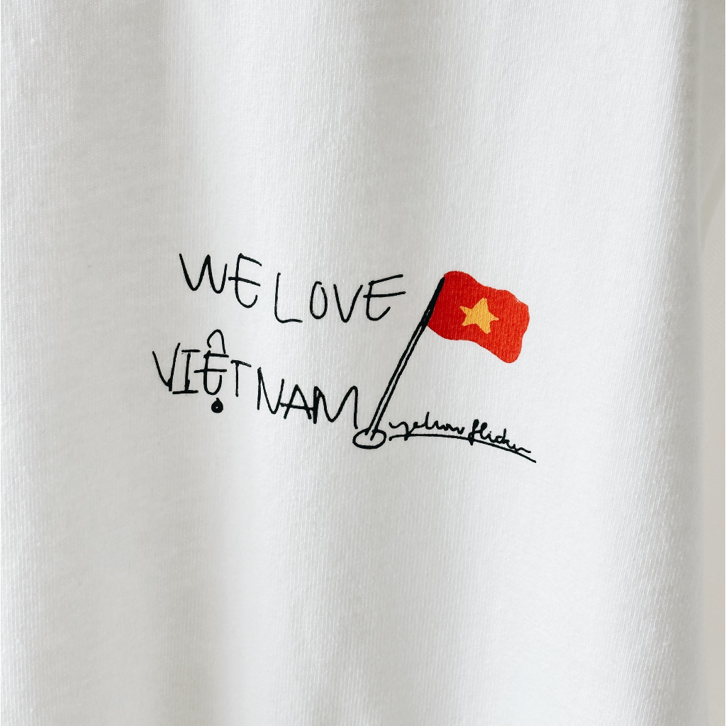 Áo thun tay ngắn YELLOW FLICKER VN flag unisex