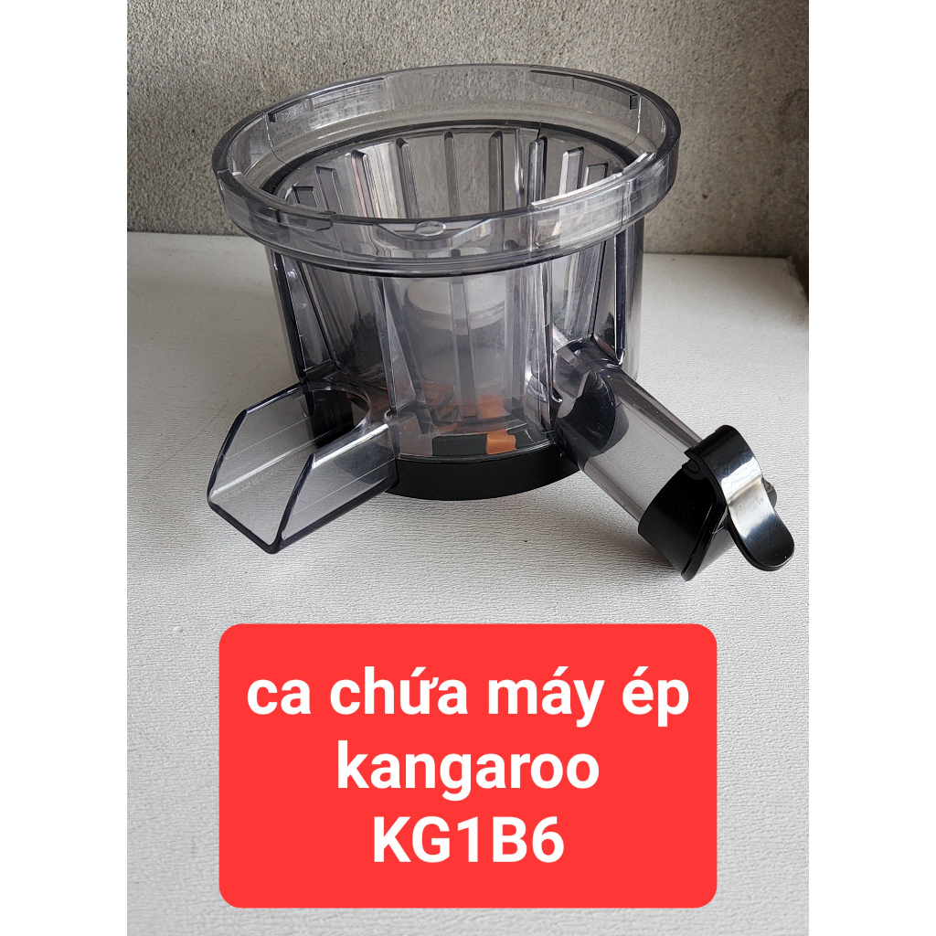 Cốc 2 vòi - ca chứa máy ép chậm Kangaroo KG1B6 hàng tách bộ