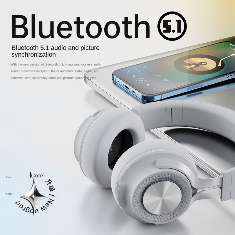Tai nghe không dây Tai nghe Bluetooth Headphone Fingerrtime P1 Loa siêu trầm 5.1 Bluetooth Âm thanh vòm 3D