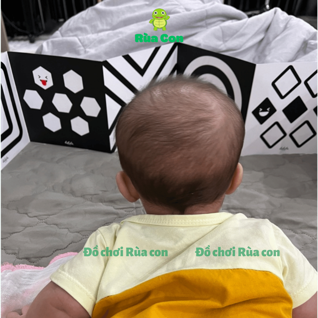 Tranh kích thích thị giác cho trẻ sơ sinh 0-2 tuổi. Thẻ thị giác hàng Việt Nam hình ảnh tương phản phát triển thị giác